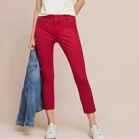 Anthropology The Essential Slim Cropped Pants - Picture 1 of 6